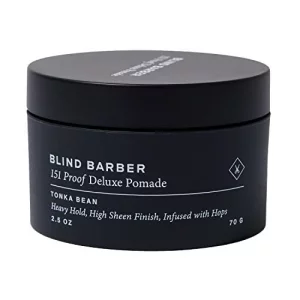 Blind Barber 151 Proof Premium Pomade - Structure & Styling Pomade for Strong Hold & High Shine - Water Based Hair Product for Men with Hops & Tonka