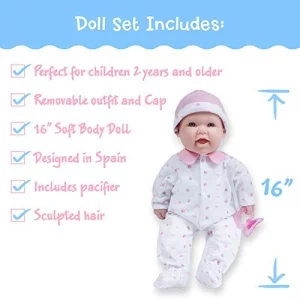 Jc Toys - La Baby | Caucasian 16-Inch Medium Soft Body Baby Doll