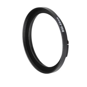 Fotodiox Bayonet 50 B50-58Mm Step Up Filter Adapter Ring For Hasselblad, Anodized Black Metal Filter Adapter Ring