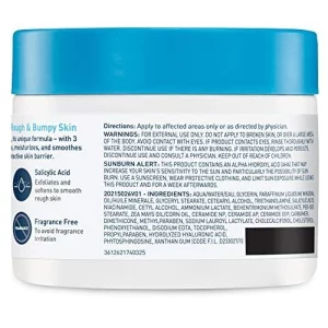 Cerave Moisturizing Cream With Salicylic Acid | Exfoliating Body Cream With Lactic Acid, Hyaluronic Acid, Niacinamide, And Ceramides | Fragrance Free