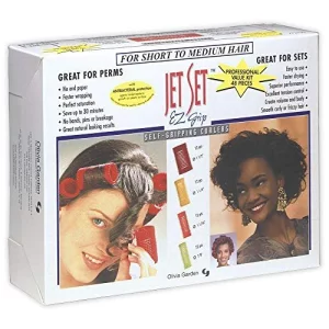 Olivia Garden Jet Set Self-Gripping Curler For Setting Or Perming (Kit - 48 Count)