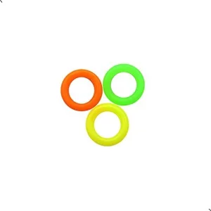 Zxuezheng 150 Pack Elasticity Silicone Soft Stitch Ring Markers For Knitting Crochet Etc, (Small Size For Needle Sizes 0-8, Orange, Yellow, Green)