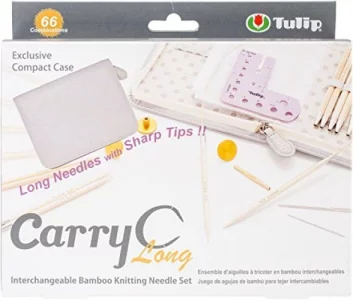 Tp1264 Carry C Interchangeable Bamboo Knitting Needle Long Set-