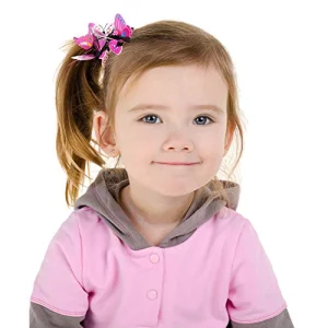 Boao 36 Pieces Butterfly Hair Clips Baby Girl Toddler Halloween Butterfly Clips Colorful Butterfly Barrettes 3D Wedding Hair Clips For Bridal Women P