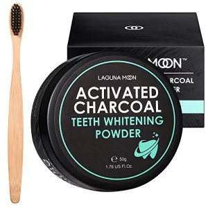 Activated Charcoal Teeth Whitening Powder - 50g Natural Coconut Charcoal, Effective Teeth Stain Remover and Toothpaste Alternative - Safe for Gums Or