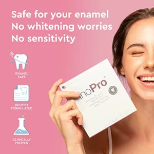 Inopro Teeth Whitening Strips 14 Treatments - Peroxide Free - Whitening Without The Harm - Deep Stains Removal - Whitening For Sensitive Teeth - 28 S