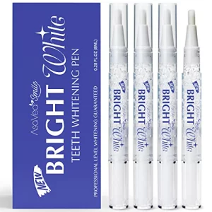Asavea Smile Teeth Whitening Pen (4 Pens) For Teeth Whitening, 40+ Uses, Effective, Painless, No Sensitivity, Travel-Friendly, Beautiful White Smile,