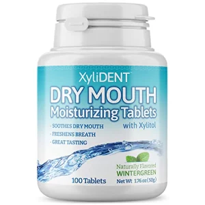 Nature's Stance XyliDENT Xylitol Tablets for Dry Mouth Relief - Stimulates Saliva, Freshens Breath, Reduces Acid Production, Fast Acting Relief, 100