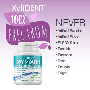 Nature's Stance XyliDENT Xylitol Tablets for Dry Mouth Relief - Stimulates Saliva, Freshens Breath, Reduces Acid Production, Fast Acting Relief, 100