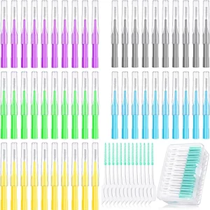 250 Pieces Braces Flossers Interdental Brush For Cleaner Tooth Toothpick Dental Teeth Flossing Head Oral Dental Hygiene Cleaning Tool Soft Dental Pic