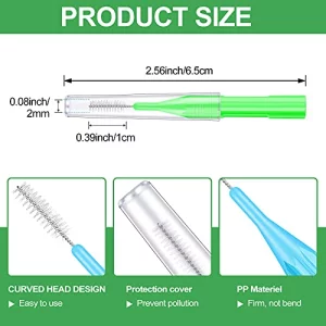 250 Pieces Braces Flossers Interdental Brush For Cleaner Tooth Toothpick Dental Teeth Flossing Head Oral Dental Hygiene Cleaning Tool Soft Dental Pic