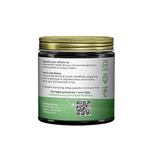 Orawellness Shine Remineralizing Tooth Powder With Hydroxyapatite, Natural Teeth Whitening Powder, Tooth Stain Remover And Polisher, Fresh Mint