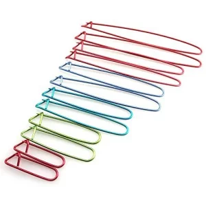 Tegg Knitting Stitch Holder 12Pcs 6Size Colour Aluminum Crochet Notions Yarn Stitch Holders
