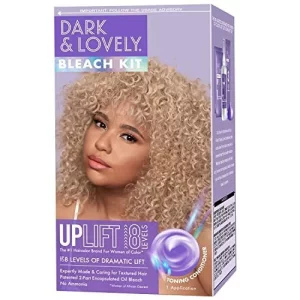 Softsheen-Carson Interbeauty Dark And Lovely Uplift Hair Bleaching Kit For Dark Hair, Bleach Blonde Hair Dye Kit Includes Hair Bleach Powder, Cream