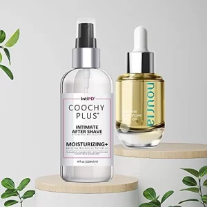 Coochy Plus Intimate After Shave Protection Mist + Pre-Shave Elixir Moisturizer Oil Kit HydroLock & MOISTURIZING PLUS Continuous Hydration Relief