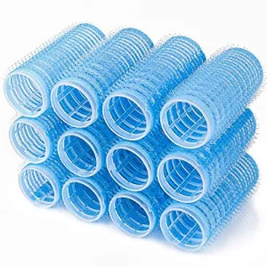 Hair Rollers, 12 Pack Self Grip Salon Hairdressing Curlers, Diy Curly Hairstyle,Colors May Vary, Small