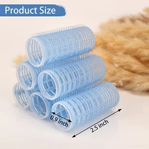 Hair Rollers, 12 Pack Self Grip Salon Hairdressing Curlers, Diy Curly Hairstyle,Colors May Vary, Small