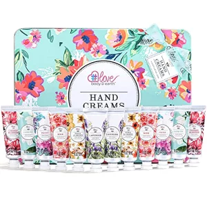 Body & Earth Hand Cream Gift Set - 6 Travel Size Hand Creams With Shea Butter And Glycerin For Dry Hands (6X1.0 Oz)