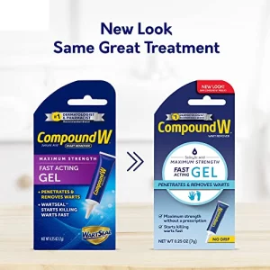 Compound W Maximum Strength Fast Acting Gel Wart Remover, 0.25 Oz, 2 Pack