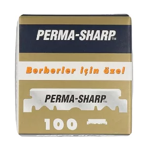 100 Perma-Sharp Straight Edge Razor Blades For Use In Professional Barber Razors - New Packaging