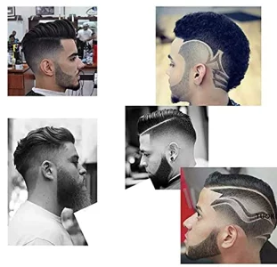 Men's Beard Shaping Tool With Inbuilt Comb Transparent Template Styling Comb Templates For Goatee Mustache Sideburns, Jaw Cheek/Neck Line, Symmetric/