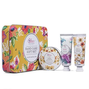 Hand Cream Gift Set - Lotion Sets For Women Gift, Hand Care Set With Shea Butter, Travel Size Hand Lotion Set For Women,Includes 2 Hand Cream & Exfol