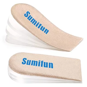 Sumifun Heel Lift, 4-Layer 1 Inch Gel Shoe Lifts For Women Uneven Legs, Adjustable Orthopedic Heel Lifts For Heel Pain And Leg Length Discrepancy, He