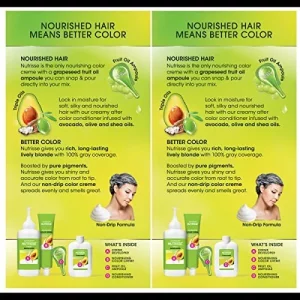 Garnier Hair Color Nutrisse Nourishing Creme, 80 Medium Natural Blonde (Butternut) Permanent Hair Dye, 2 Count (Packaging May Vary)