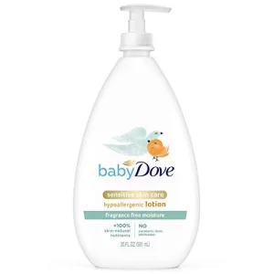 Baby Dove Face And Body Lotion For Sensitive Skin Moisture Fragrance-Free Baby Lotion 20 Oz