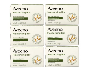Aveeno Active Naturals Moisturizing Bar 350 Oz Pack Of 6