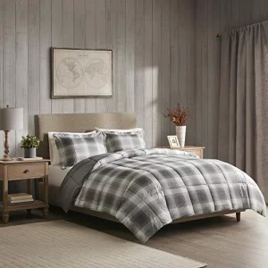 Woolrich Comforter Set, Cabin Lodge, Warm Cover For Colder Season, Modern Cottage-Inspired Down Alternative Ultra Soft Microfiber Bedding, Matching S