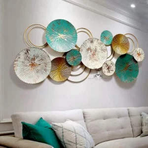 RIZIK STORE Metal Abstract Figures Handcrafted Wall Sculpture Wall Art Multicolor For Home Decoration, Living Room, Drwaing Room & Bedroom (Deer) (Fo