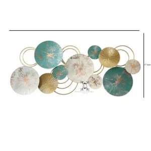 RIZIK STORE Metal Abstract Figures Handcrafted Wall Sculpture Wall Art Multicolor For Home Decoration, Living Room, Drwaing Room & Bedroom (Deer) (Fo