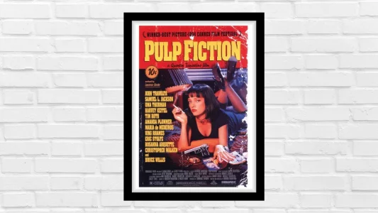 Good Hope - Pulp Fiction Movie Minimal Art Framed Poster With Non Breakable Acrylic sheet (10 x 13 inch Framed) Multicolor