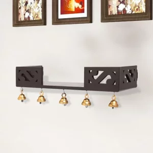 Ekhasa Wooden Pooja Mandir for Home Wall Mounted | Wooden God Temple for Home | Pooja Stand for Home | Puja Mandir for Home | Pooja Unit for Home wit