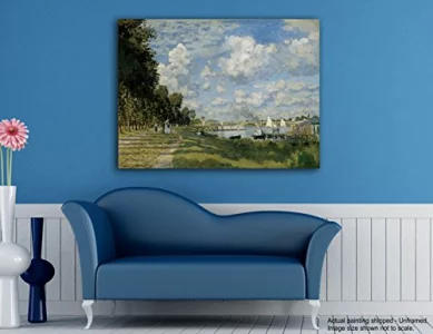 Tamatina Claud Monet Art Canvas Painting|Bassin d'Argenteuil |Size-36X27 Inches.t315