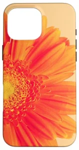 iPhone 16 Pro Max Orange Gerber Daisy Flower Floral Flowers Daisies Gerbera Case