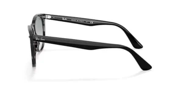 Ray-Ban Rb2185 Wayfarer II Evolve Polarized Round Sunglasses, Grey HavanaPhotochromic Azure Gradient Blue, 55 mm