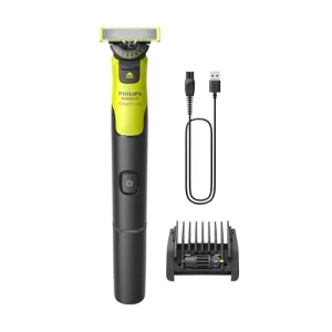 Philips Norelco OneBlade 360 with Connectivity Hybrid Face Electric Beard Trimmer Shaver with 360 Blade Tech 1hr Fast Charge 1x360 Blade 5-in-1 Com