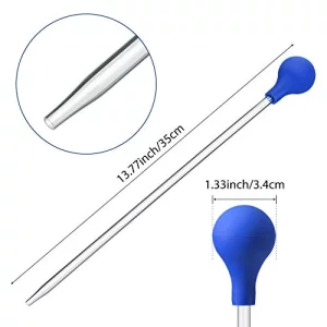 Boao 2 Sets Long Pipette For Fish Tank Coral Food Feeder Long Syringe Aquarium Coral Feeding Tube For Marine Fish Reef Aquatic Plant Spider Snake Liz