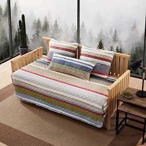 Eddie Bauer- Daybed Set 4 Piece Cotton Bedding Set All Season Lodge Home Dcor Salmon Ladder Multi Daybed
