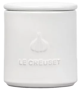 Le Creuset Stoneware Garlic Keeper 14 oz. White