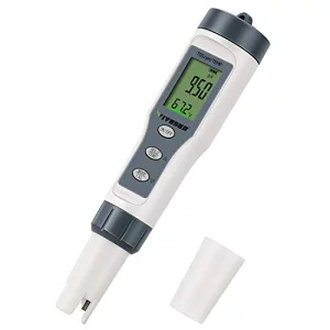 VIVOSUN 3-in-1 Digital pH Meter with ATC, 0.1 pH Accuracy, 0-14.0 pH Measurement Range