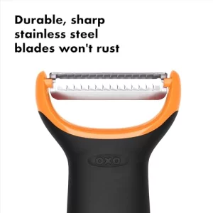 OXO Stainless Steel Good Grips Prep Julienne Y-Peeler Black 4.2W x 8H