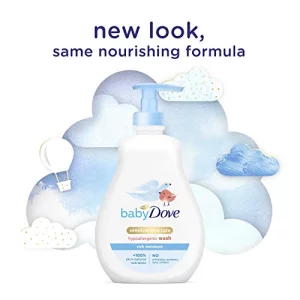 Baby Dove Tip To Toe Baby Wash And Shampoo For Baby'S Delicate Skin Rich Moisture, Tear-Free And Hypoallergenic 13 Oz