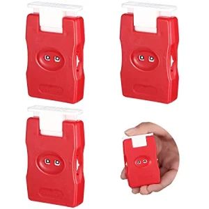 4 Pieces Knitting Counter Stitch Needle Marking Tool Mini Crochet Stitch Counter Knitting Stitch Counter Plastic Knit Stitch Counter, Red