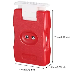 4 Pieces Knitting Counter Stitch Needle Marking Tool Mini Crochet Stitch Counter Knitting Stitch Counter Plastic Knit Stitch Counter, Red