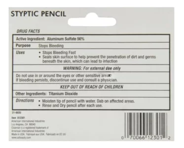 Nick Relief Styptic Pencil Twin Pack