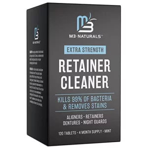 Retainer Cleanser Tablets Invisalign Cleaner Fsa Hsa Approved Remove Odors Discoloration Stains And Plaque 4 Month Supply Denture Cleansers Retainers