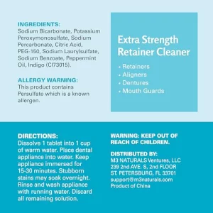 Retainer Cleanser Tablets Invisalign Cleaner Fsa Hsa Approved Remove Odors Discoloration Stains And Plaque 4 Month Supply Denture Cleansers Retainers